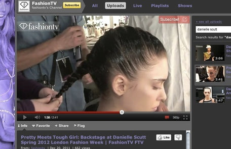 PRETTY MEETS TOUGH GIRL - BACKSTAGE AT DANIELLE SCUTT SPRING 2012